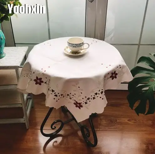 85cm Modern lace embroidery Tablecloth square tea Table Cloth Cover mantel Nappe kitchen Christmas party hotel Wedding Decor
85cm Modern lace embroidery Tablecloth square tea Table Cloth Cover mantel Nappe kitchen Christmas party hotel Wedding Decor