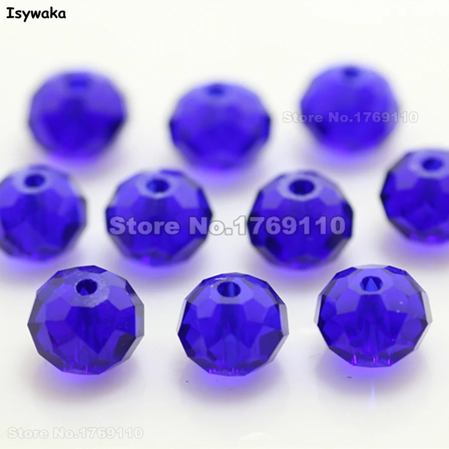 Isywaka Deep Blue Color 6*8mm 72pcs Rondelle Austria faceted Crystal Glass Bead Loose Spacer Round Bead for Jewelry Making
Isywaka Deep Blue Color 6*8mm 72pcs Rondelle Austria faceted Crystal Glass Bead Loose Spacer Round Bead for Jewelry Making