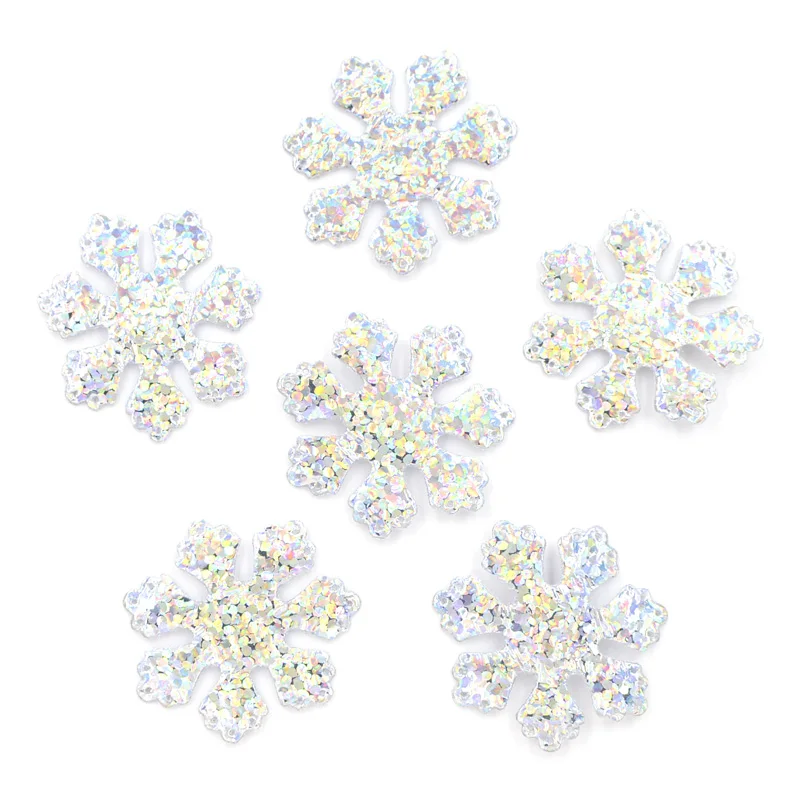 120Pcs Glitter Silver Snowflake Cloth Appliques Sewing On Christmas Decor Accessories Popular Clothing Bag Hat DIY Patches F09
120Pcs Glitter Silver Snowflake Cloth Appliques Sewing On Christmas Decor Accessories Popular Clothing Bag Hat DIY Patches F09
