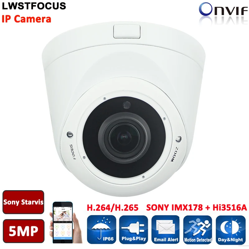 5MP Super HD 2592 x 1944P Network PoE Outdoor Indoor Security Dome IP Camera with HD 6MP 3.6mm Lens Support Hikvision Protocal
5MP Super HD 2592 x 1944P Network PoE Outdoor Indoor Security Dome IP Camera with HD 6MP 3.6mm Lens Support Hikvision Protocal