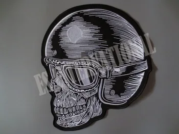 12.4 inches helmet skull large Embroidery Patches for Jacket Back Vest Motorcycle Biker
12.4 inches helmet skull large Embroidery Patches for Jacket Back Vest Motorcycle Biker