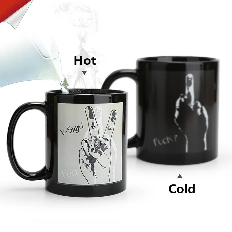 Creative V victory gesture shape color changing ceramic coffee mugs For Coffee Milk Tea cup Magical Ceramic Drinkware
Creative V victory gesture shape color changing ceramic coffee mugs For Coffee Milk Tea cup Magical Ceramic Drinkware