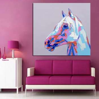 Frameless 100% Handpainted High Quality Modern Wall Art On Canvas Animal Oil Painting Horse Hang Pictures For Room Decor
Frameless 100% Handpainted High Quality Modern Wall Art On Canvas Animal Oil Painting Horse Hang Pictures For Room Decor