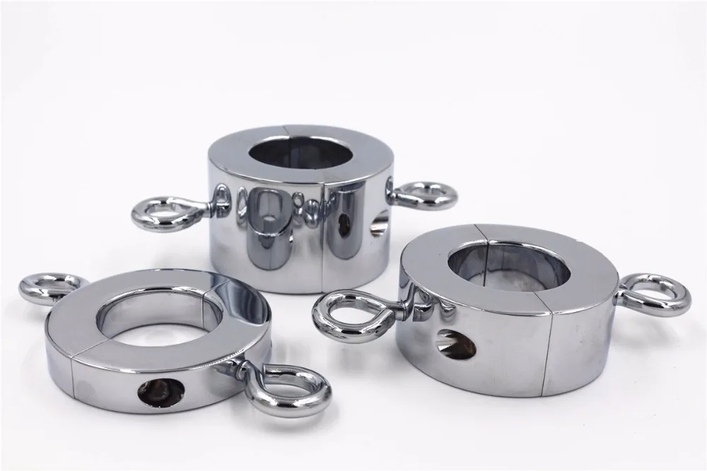 Болстретчер на кнопках с кольцом для грузов купить со скидкой в секс шопе  Фетиш и BDSM  Утяжелители на мошонку