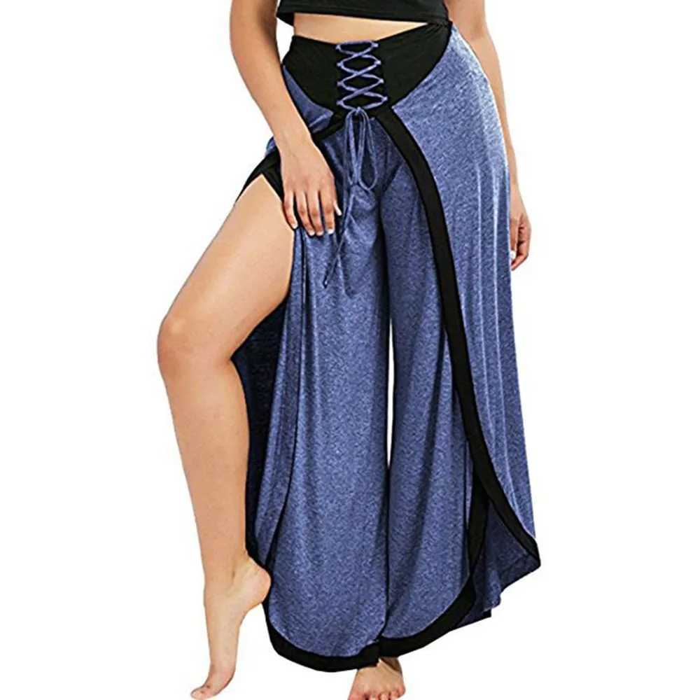 Plus Size Yoga Pants Women 2019 Lace-Up Seamless Sportswear Gym Workout Clothes High Waist Wide Leg Pants Loose Bandage#N25
Plus Size Yoga Pants Women 2019 Lace-Up Seamless Sportswear Gym Workout Clothes High Waist Wide Leg Pants Loose Bandage#N25