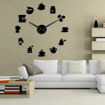 Digital Number Coffee Cup DIY Clock Acrylic Sticker Self-adhensive Quartz Mute 3D Wall Clock Kitchen Home Decor Wall Clock
Digital Number Coffee Cup DIY Clock Acrylic Sticker Self-adhensive Quartz Mute 3D Wall Clock Kitchen Home Decor Wall Clock
