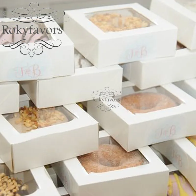 50PCS Paper Box with PVC Window Favors Holder Doughnut Package Box Anniversary Party Gifts Event Reception Supplies
50PCS Paper Box with PVC Window Favors Holder Doughnut Package Box Anniversary Party Gifts Event Reception Supplies