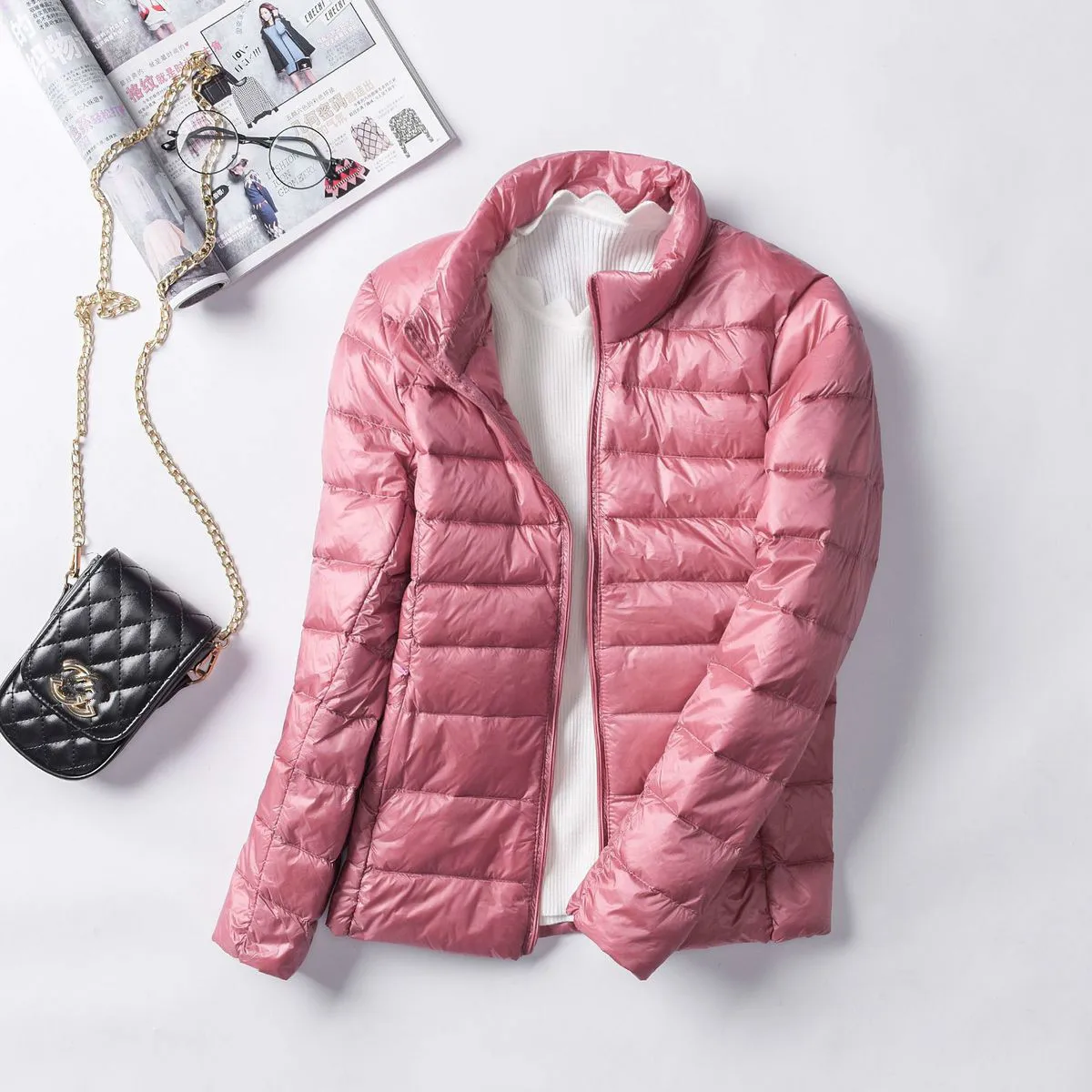2018 Winter women's ultra-light down jacket 90% duck down jacket long-sleeved warm Slim fashion coat women's solid jacket
2018 Winter women's ultra-light down jacket 90% duck down jacket long-sleeved warm Slim fashion coat women's solid jacket