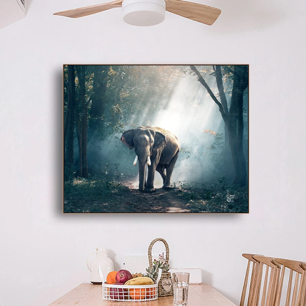 Forest Elephants Wild Animal Canvas Painting Scandinavian Posters and Prints Cuadros Wall Art Picture For Living Room Home Decor
Forest Elephants Wild Animal Canvas Painting Scandinavian Posters and Prints Cuadros Wall Art Picture For Living Room Home Decor