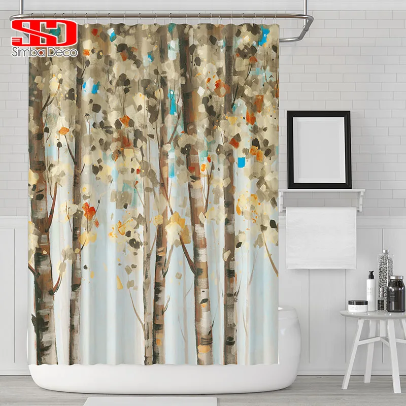 Oil Printing Colorful Tree Shower Curtain for Bathroom Decorative the Bathtub Waterproof Mildew and Eco-friendly Size 180x180cm
Oil Printing Colorful Tree Shower Curtain for Bathroom Decorative the Bathtub Waterproof Mildew and Eco-friendly Size 180x180cm