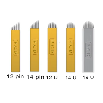 50 Pcs Lamina 12 Hard Agulha Laminas Para Tebori Micro Pcd 12/14/12u/14u for Microblading Needles Pernement Makeup Blades
50 Pcs Lamina 12 Hard Agulha Laminas Para Tebori Micro Pcd 12/14/12u/14u for Microblading Needles Pernement Makeup Blades