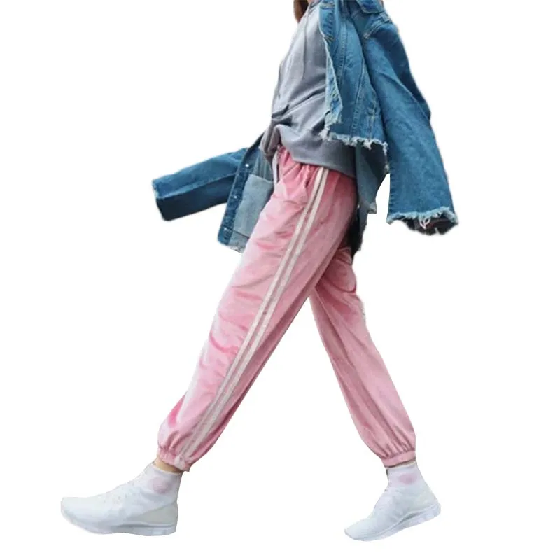 2017 9 Colors Autumn Women Basic Pink Thin Stain Pant Elastic Waist Casual Red Black Drawstring Ankle Length Black Pant
2017 9 Colors Autumn Women Basic Pink Thin Stain Pant Elastic Waist Casual Red Black Drawstring Ankle Length Black Pant