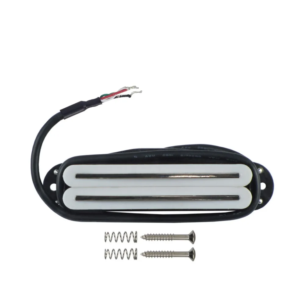 FLEOR Electric Guitar Pickup Dual Hot Rail Humbucker Pickup 4 Wire Ceramic Magnet Guitar Parts Low Noise,White
FLEOR Electric Guitar Pickup Dual Hot Rail Humbucker Pickup 4 Wire Ceramic Magnet Guitar Parts Low Noise,White