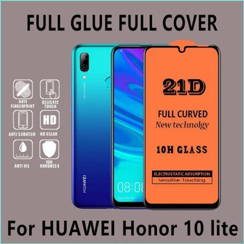 50pcs 21D Full Cover Screen Protector Tempered Glass For Huawei Honor 20 Lite 20i V30 Magic 3 Play 3E 9X Pro 9I 9E Enjoy 10 E