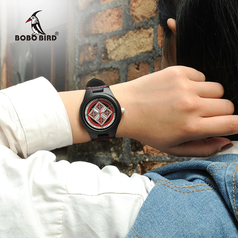 BOBO BIRD Lady Wood Watch Relogio Feminino Women Timepieces reloj mujer Leather Strap Girls Luxury Wristwatches W*Q03
BOBO BIRD Lady Wood Watch Relogio Feminino Women Timepieces reloj mujer Leather Strap Girls Luxury Wristwatches W*Q03