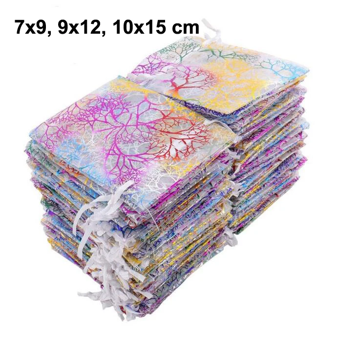 100pcs/lot 7x9, 9x12, 10x15 cm Colorful Coral Pattern Blue White Organza Pouches Gauze Yarn Drawstring Gift Bags Candy Bag
100pcs/lot 7x9, 9x12, 10x15 cm Colorful Coral Pattern Blue White Organza Pouches Gauze Yarn Drawstring Gift Bags Candy Bag