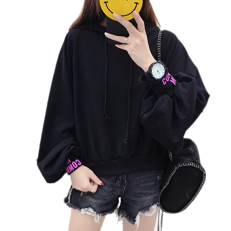 2018 couple spring new coat hooded female Korean loose Casual Long Sleeve Hooded Pullover Sweatshirts Hooded Female tops
2018 couple spring new coat hooded female Korean loose Casual Long Sleeve Hooded Pullover Sweatshirts Hooded Female tops