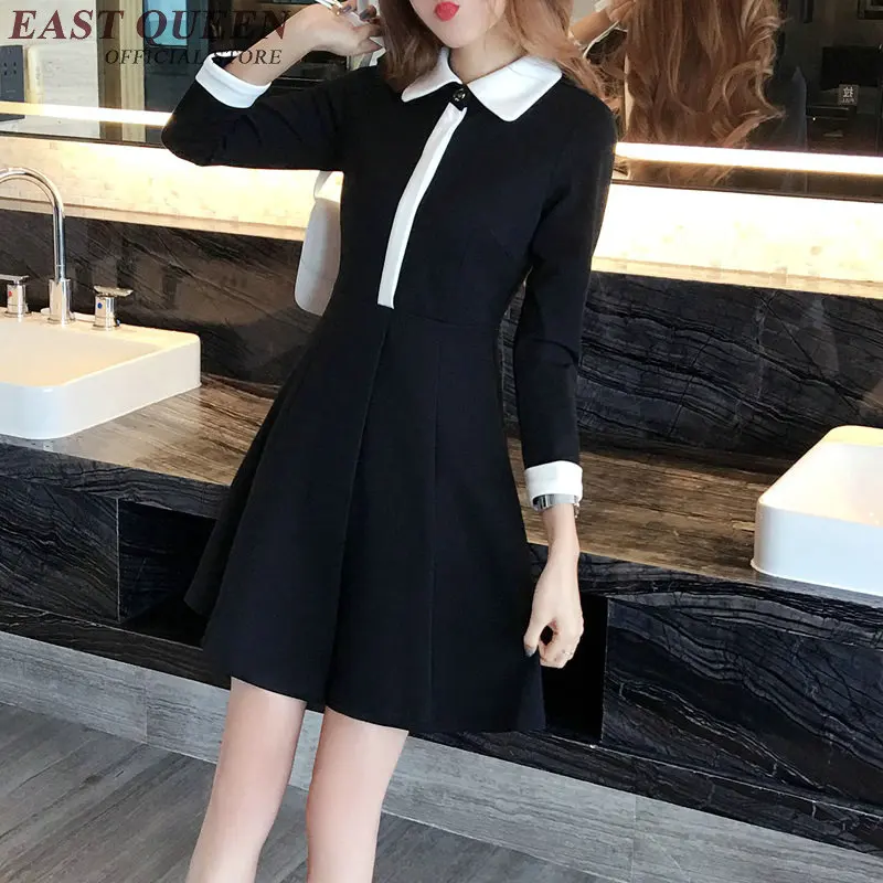 Black dress with white collar business office female ladise shool black dress with white collar social dress KK1951
Black dress with white collar business office female ladise shool black dress with white collar social dress KK1951