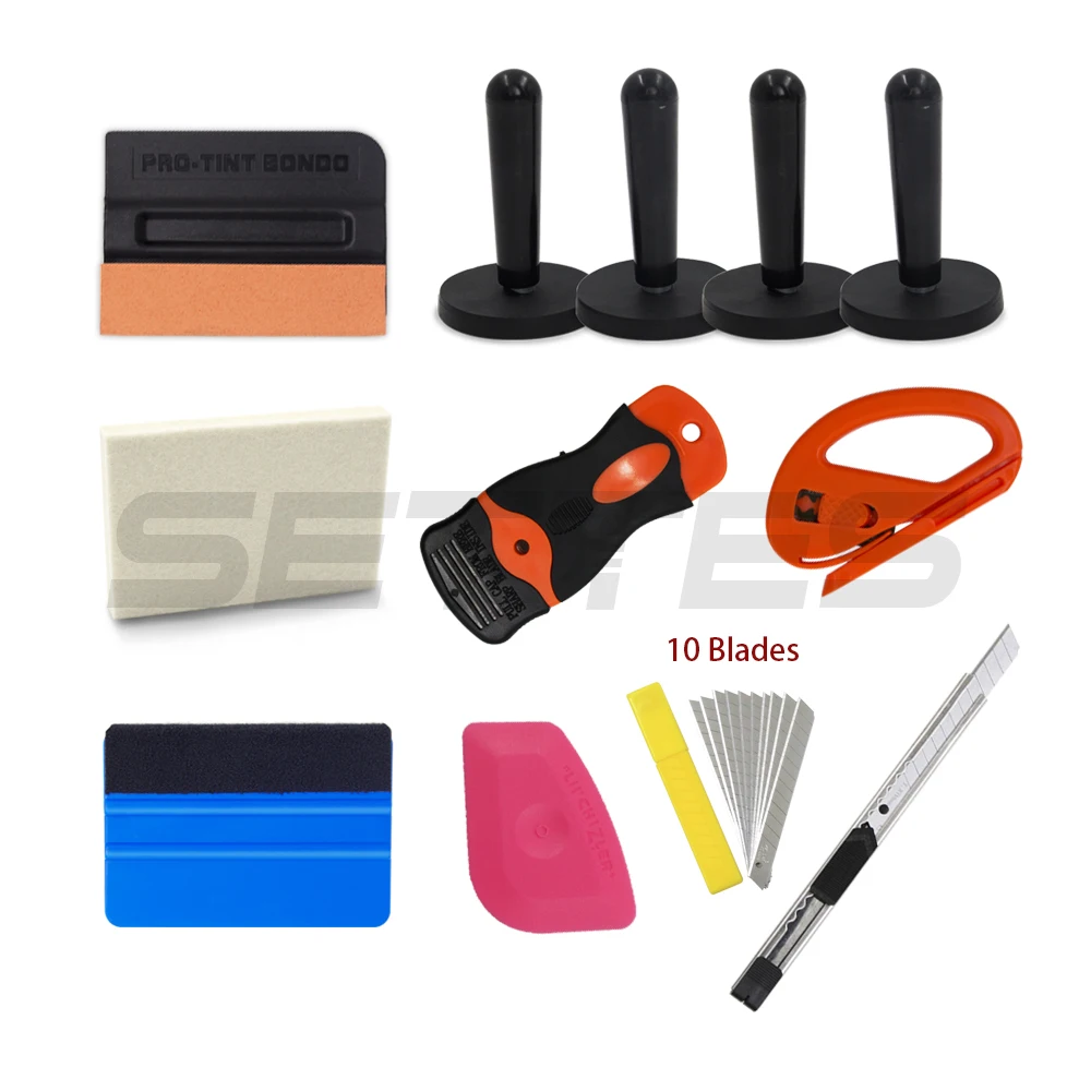 PRO Car Wrap Vinyl Tools Kit Scratch-free Squeegee Scraper Razor Magnets Holders
PRO Car Wrap Vinyl Tools Kit Scratch-free Squeegee Scraper Razor Magnets Holders