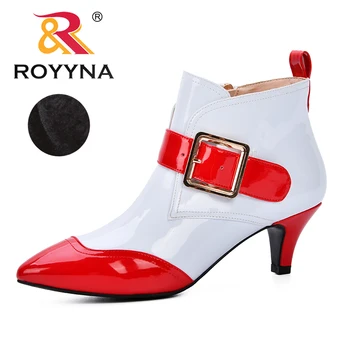 ROYYNA Sexy Ankle Boots For Women Shoes Pointed Toe Thin Heels Bootas Mujer Femme Zipper Chelsea Boots Mixed Colors Ankle Boots
ROYYNA Sexy Ankle Boots For Women Shoes Pointed Toe Thin Heels Bootas Mujer Femme Zipper Chelsea Boots Mixed Colors Ankle Boots