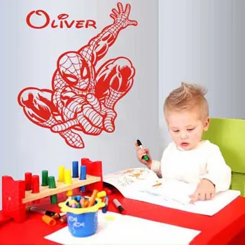 New Vinyl Spiderman Customs Name Removable Cartoon Poster Decals Wall Stickers for Kids Rooms Decoration Size 72x56cm
New Vinyl Spiderman Customs Name Removable Cartoon Poster Decals Wall Stickers for Kids Rooms Decoration Size 72x56cm