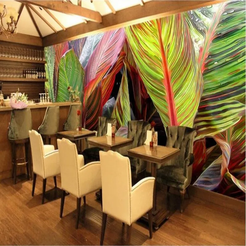 beibehang Custom large - scale murals hand - painted tropical rain forest plant banana leaf background wall wallpaper
beibehang Custom large - scale murals hand - painted tropical rain forest plant banana leaf background wall wallpaper