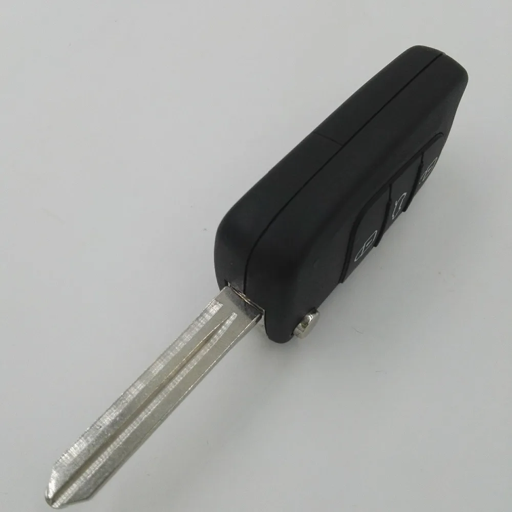 Сменный автомобильный пустой ключ с символом 3 кнопки для Kia K2 флип чехол