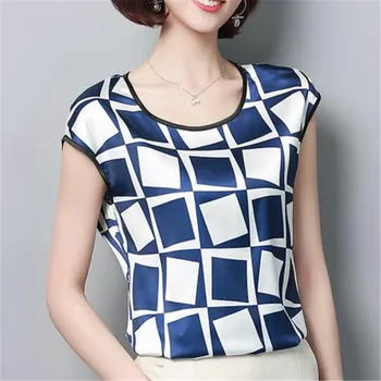 Women Tops Korean Blouses Short Sleeve Chiffon Blouse Summer Ladies high-elastic Print Shirts Casual Plus Size Blusa Feminina
Women Tops Korean Blouses Short Sleeve Chiffon Blouse Summer Ladies high-elastic Print Shirts Casual Plus Size Blusa Feminina