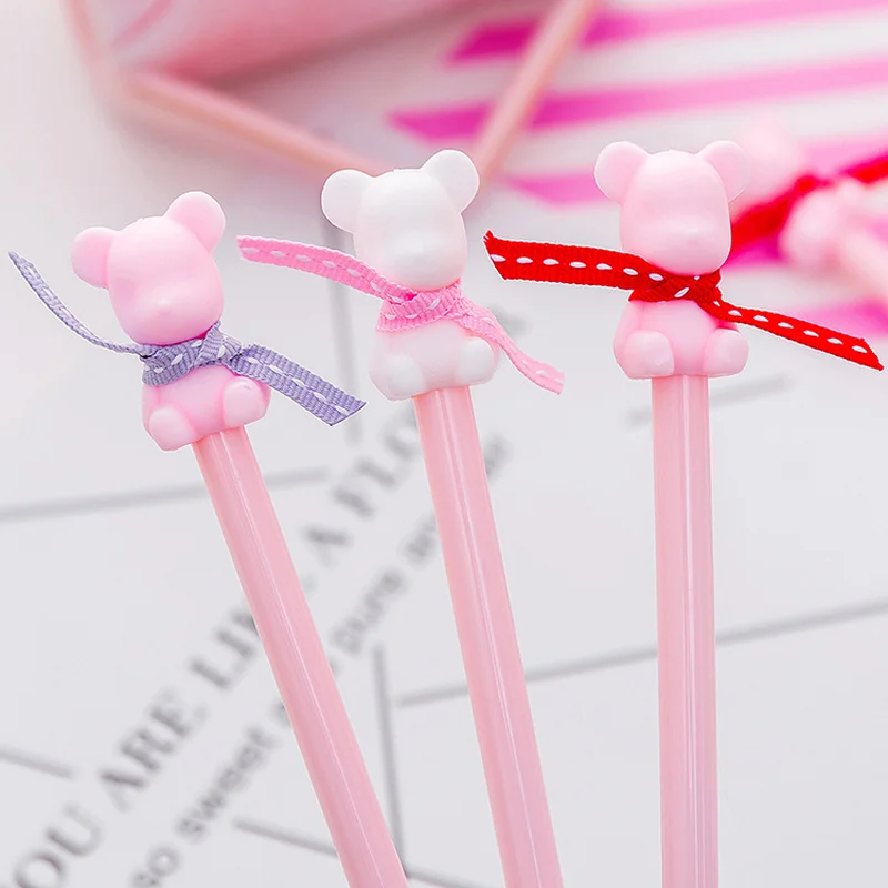 30 Pcs Cute Cartoon Bear Gel Pen Creative Student Black Water Pen Carbon Pen Student Stationery Wholesale Gifts Office Supplies
30 Pcs Cute Cartoon Bear Gel Pen Creative Student Black Water Pen Carbon Pen Student Stationery Wholesale Gifts Office Supplies