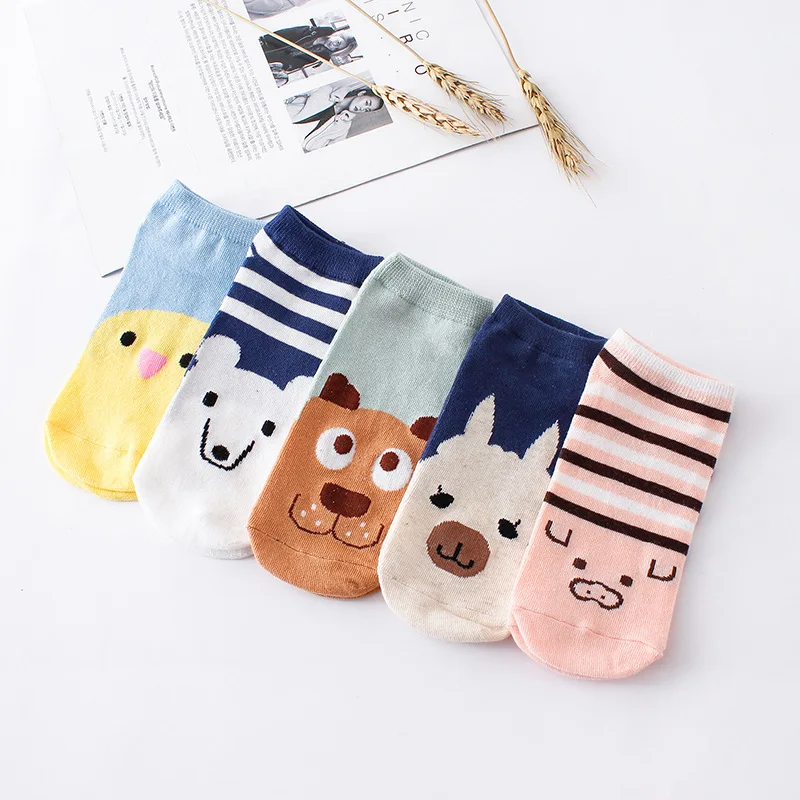 Lovely Animals Prints Women Cotton Socks Knitted Summer Fashion Kawaii Girls Ankle Socks With Pattern Short Sokken 2018
Lovely Animals Prints Women Cotton Socks Knitted Summer Fashion Kawaii Girls Ankle Socks With Pattern Short Sokken 2018