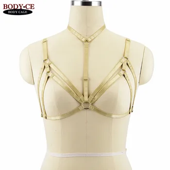 Womens Body Harness Belt yellow Elastic Strappy Tops Cage Bondage Lingerie Harajuku Goth Fetish Exotic Cosplay Burlesque Wear
Womens Body Harness Belt yellow Elastic Strappy Tops Cage Bondage Lingerie Harajuku Goth Fetish Exotic Cosplay Burlesque Wear