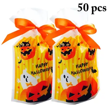 50pcs Halloween Candy Biscuit Chocolate Bag New Cartoon Printing Orange Pumpkin Drawstring Plastic Bag Party Gift For Children
50pcs Halloween Candy Biscuit Chocolate Bag New Cartoon Printing Orange Pumpkin Drawstring Plastic Bag Party Gift For Children