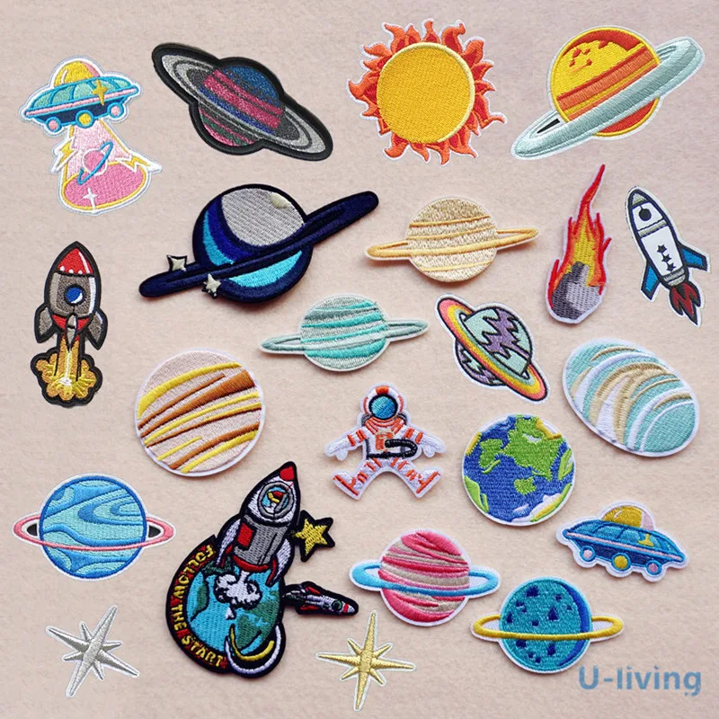 1pcs Space Universe Patch for Clothing Iron on Embroidered Sew Applique Cute Patch Fabric Badge Garment DIY Apparel Accessories
1pcs Space Universe Patch for Clothing Iron on Embroidered Sew Applique Cute Patch Fabric Badge Garment DIY Apparel Accessories