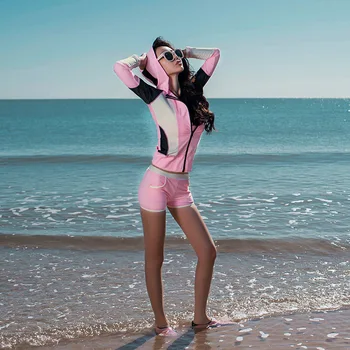 Rashguard Female For Fitness Swimwear Women Long Sleeve Swimsuit Woman Diving Shirt Couple Rash Guard New Colour Zipper
Rashguard Female For Fitness Swimwear Women Long Sleeve Swimsuit Woman Diving Shirt Couple Rash Guard New Colour Zipper