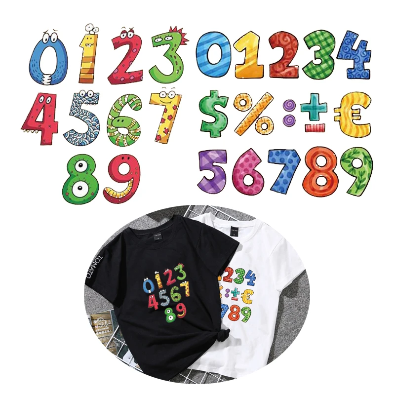 New Fashion Colors Number Iron Patches Heat Transfer for Clothing T-shirt Hoody Vinyl Ironing Sticker Heat Press Applique Badge
New Fashion Colors Number Iron Patches Heat Transfer for Clothing T-shirt Hoody Vinyl Ironing Sticker Heat Press Applique Badge