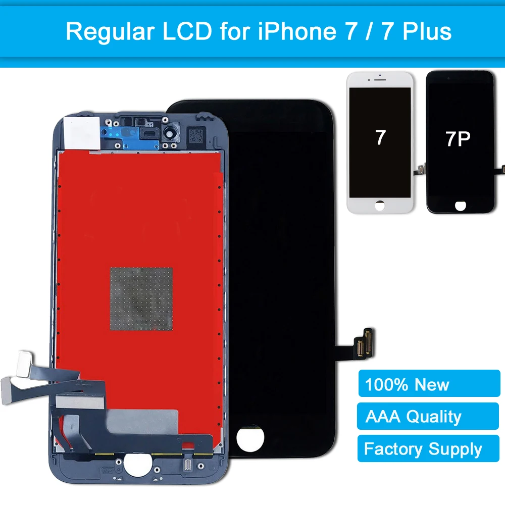 AAA Quality LCD Display for iPhone 7 7 Plus Screen Replacement 3D Touch Screen Digitizer Assembly for iPhone 7 Plus With Frame
AAA Quality LCD Display for iPhone 7 7 Plus Screen Replacement 3D Touch Screen Digitizer Assembly for iPhone 7 Plus With Frame