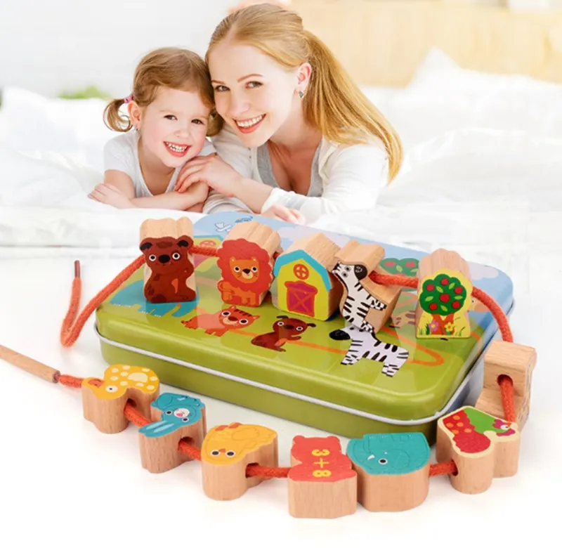 Wooden Toy Baby DIY Toy Cartoon Fruit Animal Threading Threading Wood Bead Toy Child Early Learning Set
Wooden Toy Baby DIY Toy Cartoon Fruit Animal Threading Threading Wood Bead Toy Child Early Learning Set