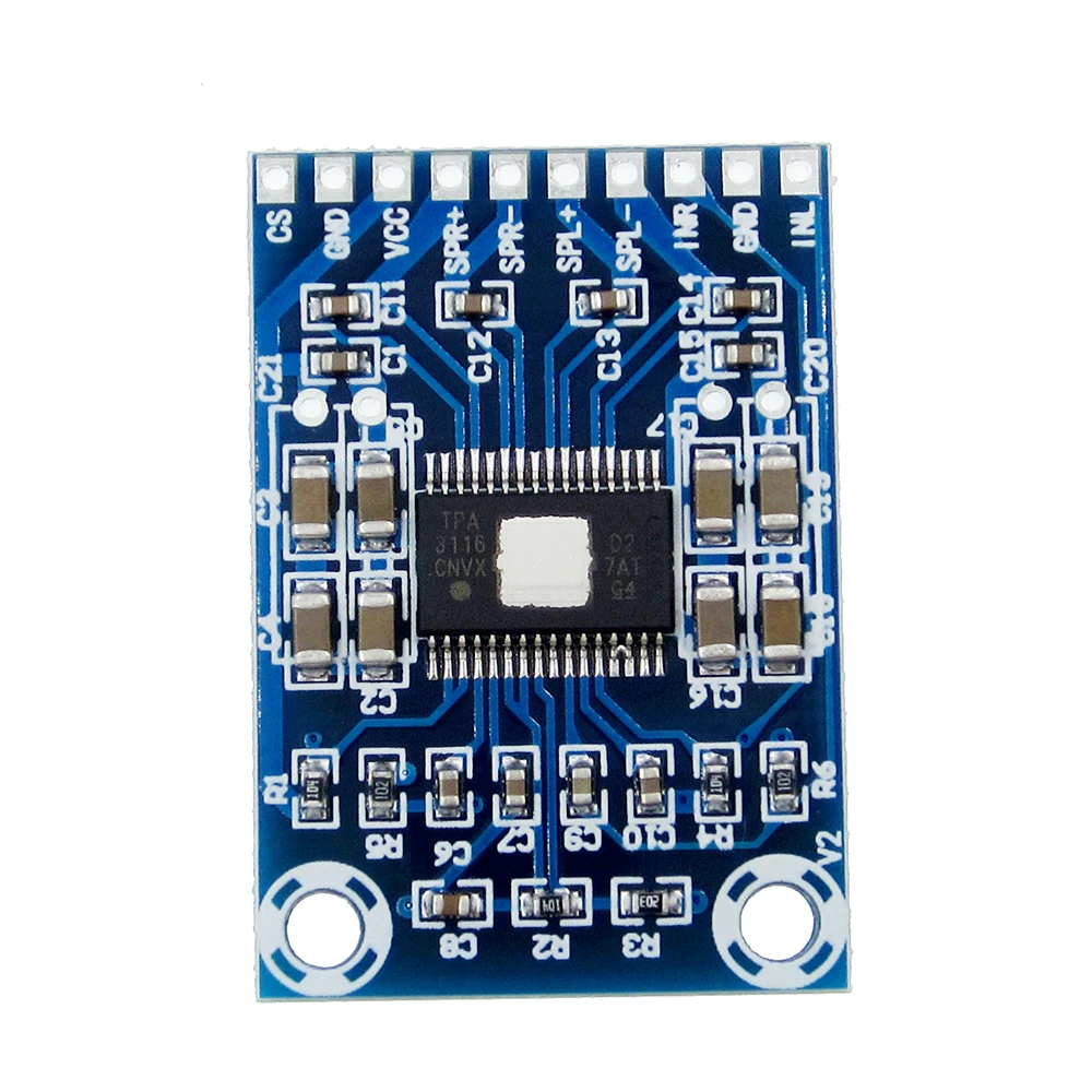 DC 12V-24V 2x50W Dual Channel Mini Digital Amplifier D Class 50W+50W TPA3116D2 XH-M562 Amplifier 50W Power Amplifier Board
DC 12V-24V 2x50W Dual Channel Mini Digital Amplifier D Class 50W+50W TPA3116D2 XH-M562 Amplifier 50W Power Amplifier Board