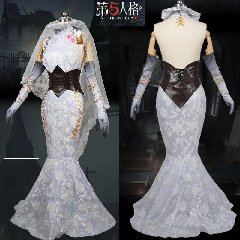 Anime! Identity V Michiko Wedding Flower Dress Skin Sexy Fishtail Cheongsam Gorgeous Uniform Cosplay Costume For Women Free Ship
Anime! Identity V Michiko Wedding Flower Dress Skin Sexy Fishtail Cheongsam Gorgeous Uniform Cosplay Costume For Women Free Ship