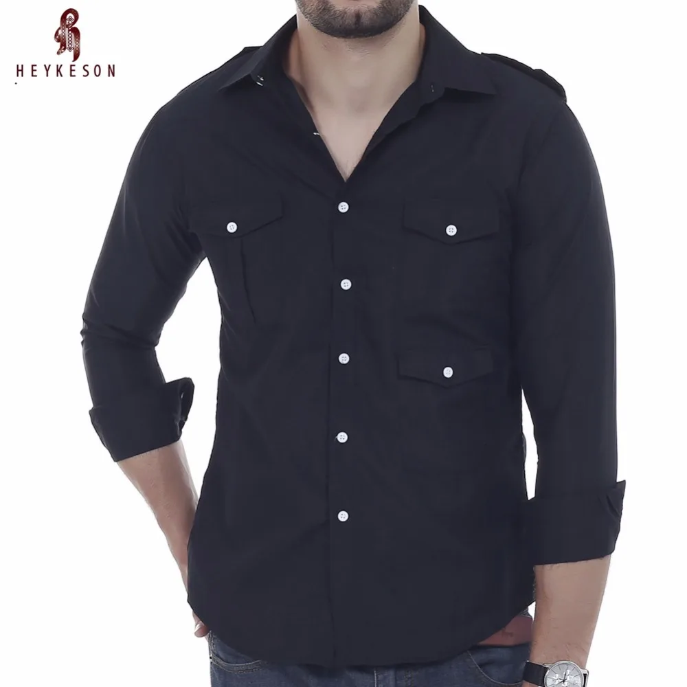 HEYKESON Brand 2018 Male Dress Multi-Pocket Shirts Mens Shirt Slim Fit Men Dress Shirt Solid XXL SUFA
HEYKESON Brand 2018 Male Dress Multi-Pocket Shirts Mens Shirt Slim Fit Men Dress Shirt Solid XXL SUFA