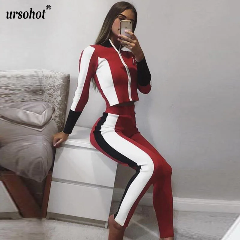 Ursohot Autumn Women's Tracksuits Casual Long Sleeve Crop Top Skinny Drawstring Legging Two Piece Set Workout Sporty Suit Female
Ursohot Autumn Women's Tracksuits Casual Long Sleeve Crop Top Skinny Drawstring Legging Two Piece Set Workout Sporty Suit Female