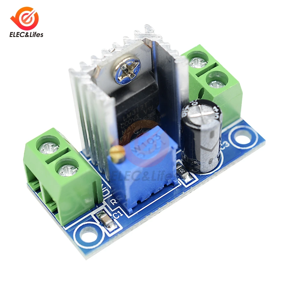 LM317 Adjustable Voltage Linear Regulator Power Supply Module DC-DC 4.2-40V To 1.2-37V Step Down Buck Converter Board Module
LM317 Adjustable Voltage Linear Regulator Power Supply Module DC-DC 4.2-40V To 1.2-37V Step Down Buck Converter Board Module
