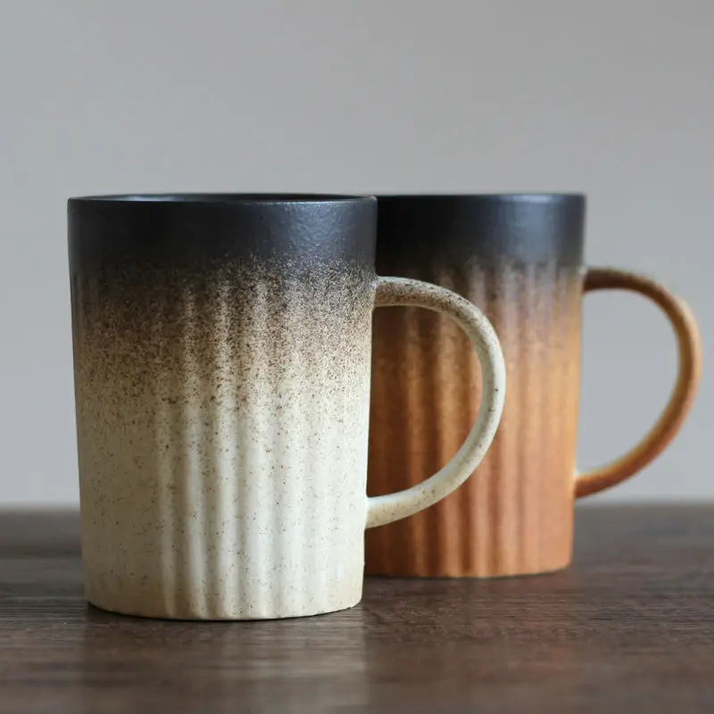 Vintage Style Coffee Mug Gradient Ceramic Cup High Class Chinese Tea Cup Large Office Mug Porcelain Drinkware Fancy Gift for your friends (3)