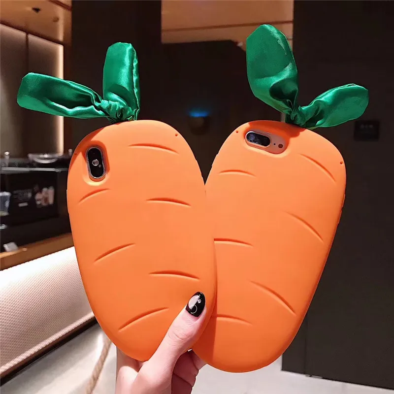 3D Cute Silicon Carrot Phone Case for Iphone 6/6 Plus 7 8 Plus Xs/Xs Max Xr Soft Case Anti-knock Full Protection Back Cover Capa
3D Cute Silicon Carrot Phone Case for Iphone 6/6 Plus 7 8 Plus Xs/Xs Max Xr Soft Case Anti-knock Full Protection Back Cover Capa