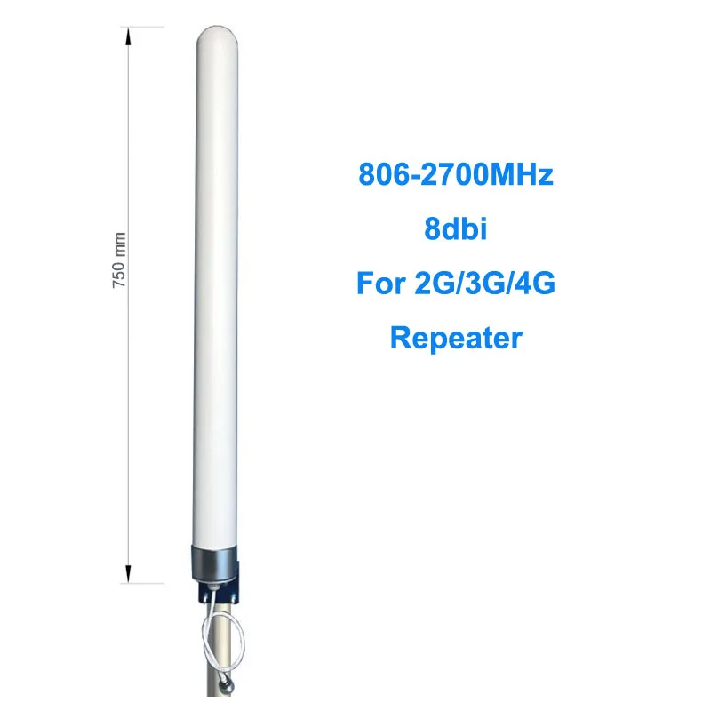 2g 3g 4g antenna 8dBi 806-2700MHz Omni Fiberglass Antenna outdoor antenna for GSM CDMA PCS WLAN 4G lte signal repeater booster
2g 3g 4g antenna 8dBi 806-2700MHz Omni Fiberglass Antenna outdoor antenna for GSM CDMA PCS WLAN 4G lte signal repeater booster