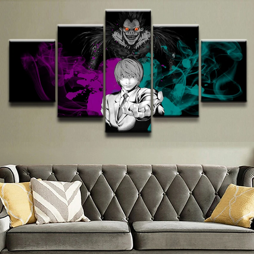 Canvas HD Printed Poster Living Room Home Decor Framework 5 Pieces Death Note Character Paintings Wall Art Animation Pictures
Canvas HD Printed Poster Living Room Home Decor Framework 5 Pieces Death Note Character Paintings Wall Art Animation Pictures