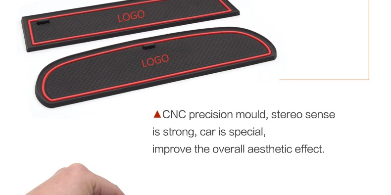 For Lada Kalina GRANTA Accessories,3D Rubber Car Mat Car Anti Slip Mat, Non-slip Mats Interior Door Pad/Cup Mat