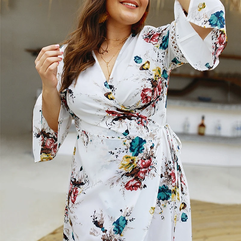 Women Dress Torridity Beach 4XL Size Dress Sexy V Neck Bandage Boho Vestidos Ladies Plus Size Holllow Out Dresses
Women Dress Torridity Beach 4XL Size Dress Sexy V Neck Bandage Boho Vestidos Ladies Plus Size Holllow Out Dresses