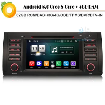 Octa-Core Android 8.0 Autoradio Sat Nav DAB+Radio 4G DVD RDS BT GPS USB DVR Car Multimedia player for BMW 5 Series E39 E53 X3 M5
Octa-Core Android 8.0 Autoradio Sat Nav DAB+Radio 4G DVD RDS BT GPS USB DVR Car Multimedia player for BMW 5 Series E39 E53 X3 M5