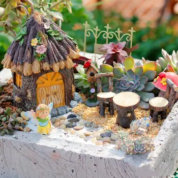 Europe America Miniature Landscape Resin Set House Chair Flower Fairy Garden Decoration Outdoor
Europe America Miniature Landscape Resin Set House Chair Flower Fairy Garden Decoration Outdoor